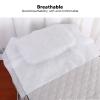 100pcs Disposable Face Rest Cover Nonwoven Headrest Covers for Massage Table Face Rest Pillow Cover for Beauty Salon (White) view 3
