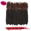 20 Inch 144 Roots/pack Crochet Braids Box Braids Crochet Hair For Women Black Crochet Braid Hair With Curly Ends Box Braids Crochet Hair Braiding Hair Extensions (20inch, 1B/30#) view 2