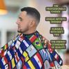 Barber Cape Professional Latino Flags Hair Cutting Cape Capa De Barbero Latino Waterproof Barber Salon Cape, Hair Resistant Barber Cape for Men, Adjustable Neck Closure, Fits All view 2