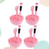 FRCOLOR 12sets Diy Facial Mask Tool Pink Mixing Bowl Brush Measuring Spoon and Spray Bottle for Skincare and Beauty Treatments Includes Cleansing Sponge for Easy Application view 2