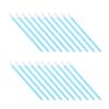 FRCOLOR 200pcs Disposable Lipstick Brushes Hollow Lip Gloss Applicators for Makeup Soft Bristles Lip Brush Tool Kit Convenient for Gloss Application Color view 2