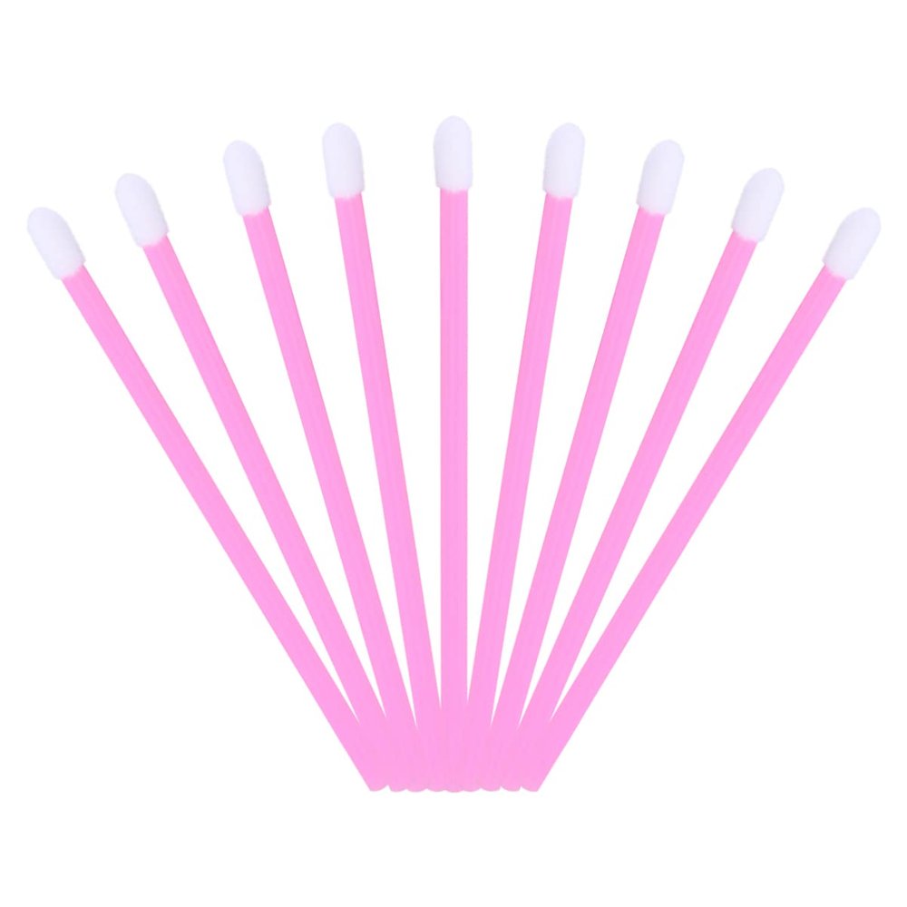FRCOLOR 200pcs Disposable Lip Brush Applicators for Lipstick and Gloss Soft Bristles Makeup Tool Kit Convenient for Travel and Cosmetic Bags