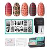 Maniology Brushwork Nail Stamping Starter Kit | Creative & Artistic Nail Art Brushstroke Patterns & DIY Manicures  Includes Stamping Plate, Polish, Top Coat, Stamper & Scraper Card view 1