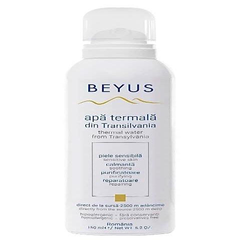 Beyus Transylvania Thermal Water|No contact with propellant no contact with the outside environment|Hydrating Soothing Calming|Senzitve Skin Skin Irritations Blemishes