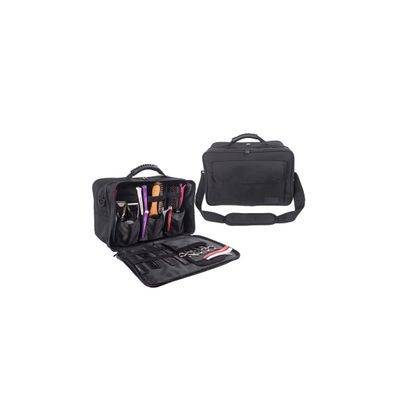 Tense Edano Pro Large Capacity Beauty Hairdressing Barber Tool Bag Polyester Hair Equipment Cosmetic Salon Shoulder Organizer Kit Grooming Hair Stylist Scissor Holder Storage Carrying Travel Case