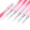 Yasterd Nail Art Brushes, 5pcs Long Nail Art Line Brushes for Details, Fine Designs, Thin Nail Design Brush Set Gel Polish Painting Pens Nail Brushes for Nail Art Sizes 7/9/14/20/25mm view 1