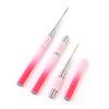 Yasterd Nail Art Brushes, 5pcs Long Nail Art Line Brushes for Details, Fine Designs, Thin Nail Design Brush Set Gel Polish Painting Pens Nail Brushes for Nail Art Sizes 7/9/14/20/25mm view 4