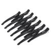 AIMIKE 12pcs Professional Hair Clips for Styling Sectioning, Non Slip No-Trace Duck Billed Hair Clips with Silicone Band, Salon and Home Hair Cutting Clips for Hairdresser, Women, Men -Black 4.3 Long view 1
