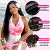 12 A Brazilian Deep Wave Human Hair Bundles(18 20 22) 100% Unprocessed Virgin Remy Hair Deep Curly Human Hair Weave 3 Bundles Extensions for Black Women Natural Color view 2
