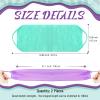 Back Scrubber for Shower Exfoliating Washcloth Back Cloth Body Extended Length Scrubber Towel Nylon Exfoliating Stretchable Pull Strap Wash Cloth for Bath Body Scrub Washcloth 2 Pack (Purple,Mint) view 2