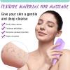 Back Scrubber for Shower Exfoliating Washcloth Back Cloth Body Extended Length Scrubber Towel Nylon Exfoliating Stretchable Pull Strap Wash Cloth for Bath Body Scrub Washcloth 2 Pack (Purple,Mint) view 4