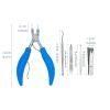 5 Pack Thick Nail Clippers Set, Ingrown Toenail Cutters Pedicure Clippers, Super Sharp Curved Blade Tool, Nail Clippers for Thick Nail and Toenail Senior Nail Clippers with Easy Grip Rubber Handle view 2