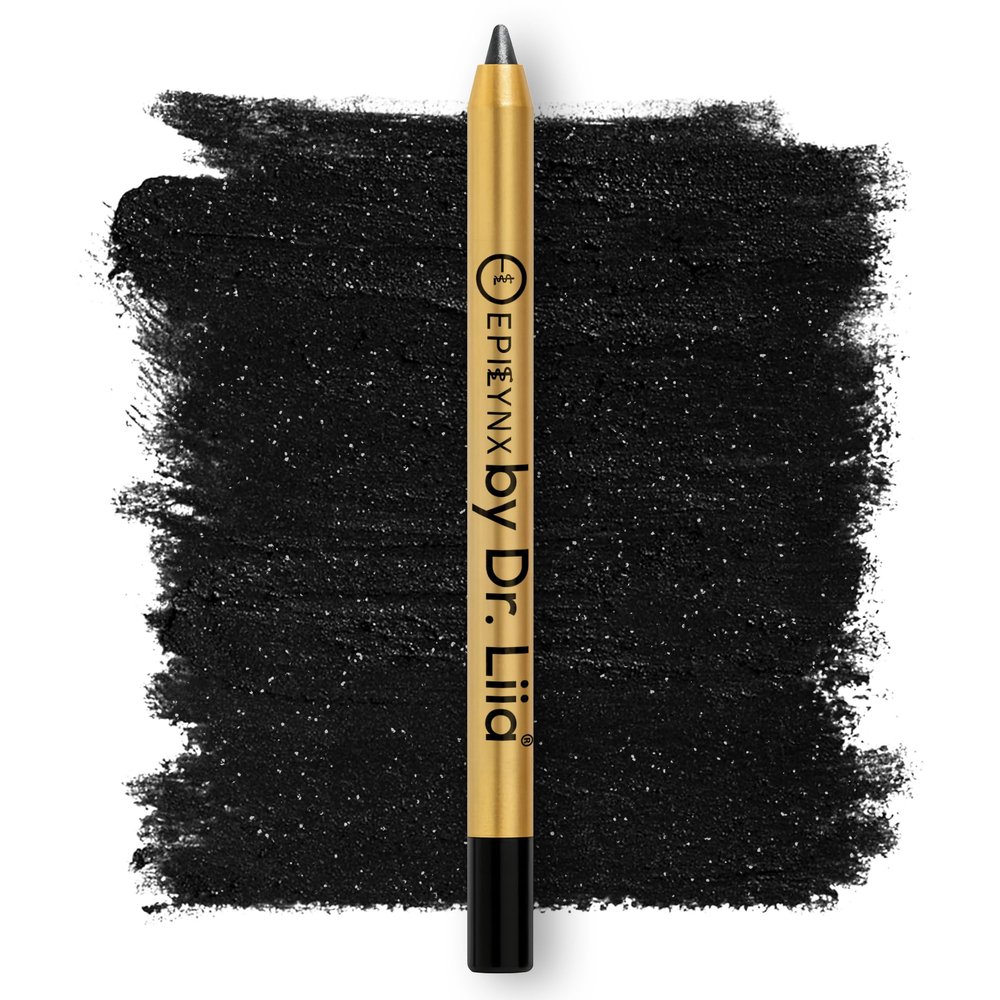 EPILYNX Eyeliner Pencil - Long Lasting Smudge Proof & Waterproof Eyeliner Pencil - Eye Liner Pencils - Hypoallergenic, Vegan, Gluten-Free Eye Pencil - Moonlight Black Shimmer, 1.2ml
