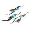 Beaupretty 3PCS Feather Hair Clips Peacock Feather Hair Extension with Clip Comb for Women Girls for Masquerade Halloween Carnival Cosplay Parties view 1