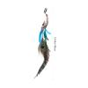 Beaupretty 3PCS Feather Hair Clips Peacock Feather Hair Extension with Clip Comb for Women Girls for Masquerade Halloween Carnival Cosplay Parties view 2