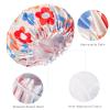 Aquior Large Shower Cap, Shower Cap for Women Reusable Waterproof, Bath Hair Cap for All Hair Lengths,for Ladies, Men and Kids (Flower) view 3