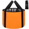 JSVSLTD Foot Bath Basin 20L Collapsible Bucket, Portable Foot Soak Tub Feet Soaking Bucket for Outdoor Travel, Camping, Fishing(Orange) view 1