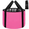 JSVSLTD Foot Bath Basin 20L Collapsible Bucket, Portable Foot Soak Tub Feet Soaking Bucket for Outdoor Travel, Camping, Fishing(Pink) view 1
