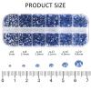 12 Grids 3792pcs Lt.blue Flatback Rhinestones Set for Nail, Art, Crafts, Makeup, Tumblers Glitter Round with Tweezers and Picking Pen(SS6~SS20) view 2