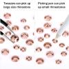 3792 Pcs Sliver AB Crystal Flatback Rhinestones Set for Nail, Art, Crafts, Makeup, Tumblers Glitter Round with Tweezers and Picking Pen(SS6~SS20) view 2