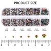 3792 Pcs Rainbow Crystal Flatback Rhinestones Set for Nail, Art, Crafts, Makeup, Tumblers Glitter Round with Tweezers and Picking Pen(SS6~SS20) view 2
