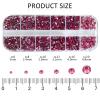12 Grids 3792pcs Rose Flatback Rhinestones Set for Nail, Art, Crafts, Makeup, Tumblers Glitter Round with Tweezers and Picking Pen(SS6~SS20) view 2