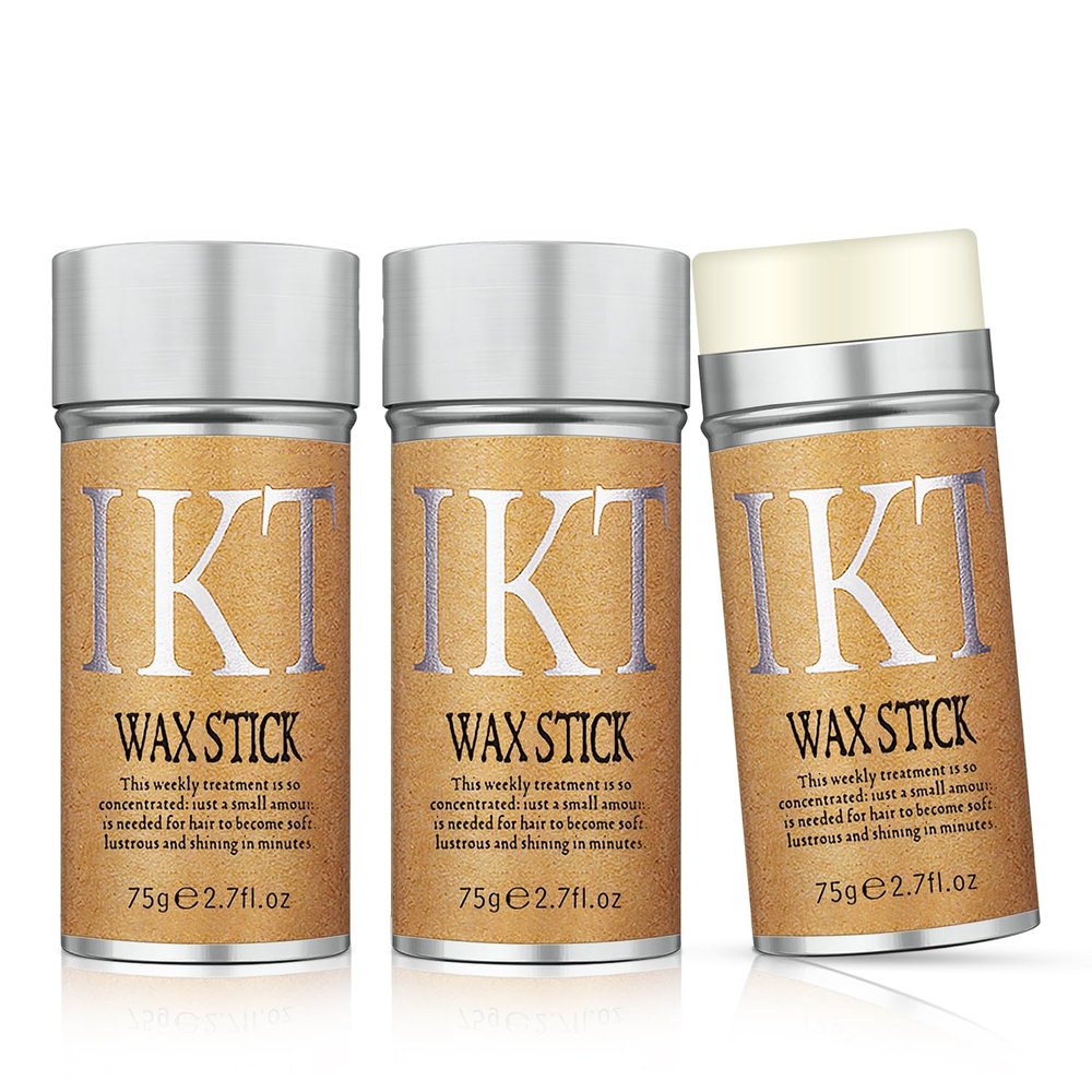 Wax Styling Stick for Non-Greasy Hair Pomade with Strong Hold, Floral Scent - For Hair - 3 PCS