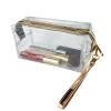 6Pcs Waterproof Cosmetic Bags PVC Transparent Zippered Toiletry Bag with Handle Strap Portable Clear Makeup Bag Pouch for Bathroom, Vacation and Organizing view 2
