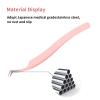 Eyelash Tweezers for Extensions Fiber Tip Lash Tweezers Professional Lash Extension Tweezers for Volume Fans &isolation & Pick up Single Lashes Volume Lash Tweezers Pink view 4