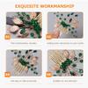 LALAFINA 2pcs Wedding Hair Comb for Bride Crystal Leaves Handmade Bridal Headpiece Elegant and Accessory for Special Occasions view 4