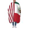 Hair Cutting Cape with Adjustable Neck Straps for Men Women, Breathable Styling Professional Hair Salon Cape Apron, Compatible with USA Mexico Flag Anti-Static Funny Large Hair Color Capes view 1