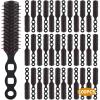 Anjetan 100 Packs Hair Brushes, Anti Entangling Hair Brushes Anti Static Massage Combs, Disposable Plastic Hair Combs for Curly Wet Dry Hair for Homeless, Shelter, Hotel, Nursing Home view 1
