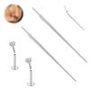 BodyAce G23 Titanium Threadless Piercing Taper, 14G 16G 18G Piercing Taper Insertion Pin, Body Piercing Stretching Kit Assistant Tool for Nose/Ear/Navel/Lip/Eyebrow [16G(1.2mm)] view 1