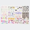 48patterns NailMAD French Tips Nail Art Stickers Water Transfer Nail Decals Colorful Swirls NailWater Slider Geometric Love Heart Nail Designs Accessories Acrylic Nail Supply view 4