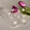 20 Pcs Small Butterfly Hair Claw Clips Clear Plastic Hair Claws Clamps Hair Jaw Clips Mini Hair Barrettes Accessories for Girls Women view 4
