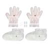Paraffin Bath Mitts, Hand Gloves and Foot Socks Mask Set, Skin Repair Exfoliation Hydrating Mild with Vitamins Collagen SPA Hand Foot Mask for Dry Skin view 1