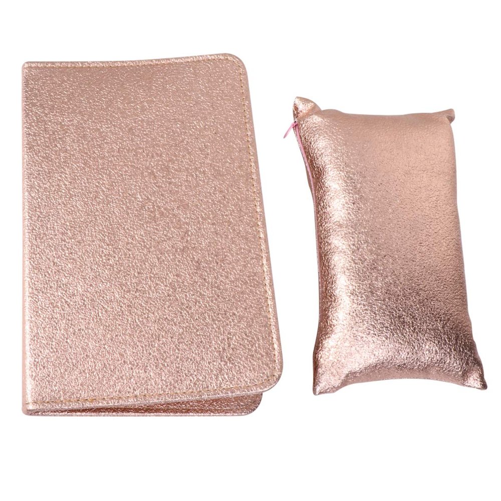 FOMIYES 2pcs Pu Leather Hand Rest Cushion for Nail Salon Foldable Hand Pillow for Manicure Arm Support Pad Soft Comfortable Nail Art