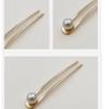 qbodp 4 Pieces U Shape Hair Fork Pearl Decorative Hair Chopsticks Elegant Hair Pins Stick Fashion Simple Chopsticks Hair Accessories for Women Buns,Black view 4