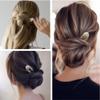 qbodp 4 Pieces U Shape Hair Fork Pearl Decorative Hair Chopsticks Elegant Hair Pins Stick Fashion Simple Chopsticks Hair Accessories for Women Buns,Rose Gold view 3