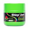 AmPro Shine-n-Jam Rainbow Edges - Strong Hold Curly Hair Gel for Women - Styling Gel for Women - Strengthens with Silk Protein - Melon Slice - 4 oz view 1