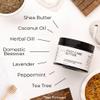 Ora's Amazing Herbal Foot Care Butter, Heel Balm, Foot Balm, Repair Cream for Dry Cracked Heels & Feet, Lavender, Tea Tree & Peppermint, 100% Recycled Plastic Jar, 2 oz view 3
