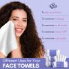 PoeticEHome Extra Thick Face Towels Disposable | Cotton Soft Dry Wipes Biodegradable for Facial Cleansing & Makeup Remover (4 Pack) view 3