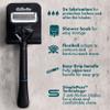 Gillette Intimate Razor for Men, Mens Pubic Razors for Manscaping, Gentle and Easy to Use, Designed For Pubic Hair, 1 Handle, 2 Blade Refills view 2