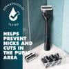 Gillette Intimate Razor for Men, Mens Pubic Razors for Manscaping, Gentle and Easy to Use, Designed For Pubic Hair, 1 Handle, 2 Blade Refills view 3