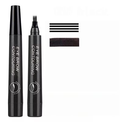 Professional Waterproof Eyebrow Pencil - Easy to Shape, Long Lasting (Black)