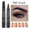 Professional Waterproof Eyebrow Pencil - Easy to Shape, Long Lasting (Black) view 2
