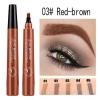 Professional Eyebrow Pencil, Waterproof, Easy and Easy to Shape Eyebrows, Long Lasting, Eyebrow Pencil (Red-brown) view 2