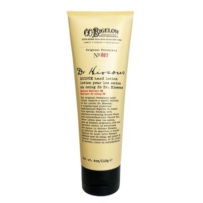 C.O. Bigelow Dr. Hiosous Hand Lotion, Deep Hydration Hand Cream with Shea Butter, Quince Extract, Carrot Oil, Moisturizing Lotion for Dry Skin, 4 oz