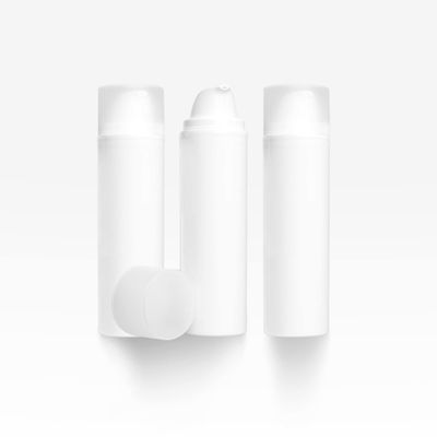 Cosmetic Packaging Now Pure Airless Bottle, 150 ML, White with Frosted Cap (3 Pack)