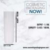 Cosmetic Packaging Now Pure Airless Bottle, 100 ML, White with Frosted Cap (3 Pack) view 2